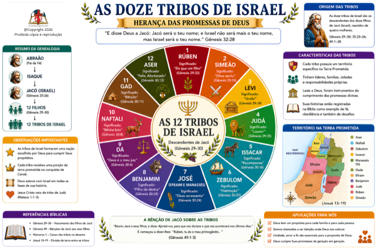 AS 12 TRIBOS DE ISRAEL EM PDF