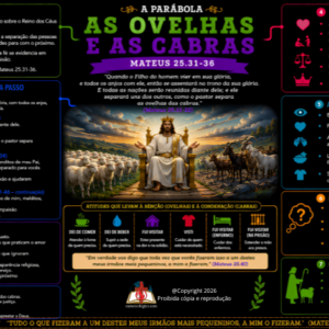 A PARÁBOLA DAS OVELHAS E DAS CABRAS - FUNDO PRETO - PDF