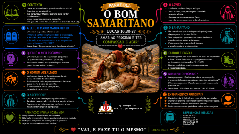 A PARÁBOLA DO BOM SAMARITANO - FUNDO PRETO - PDF