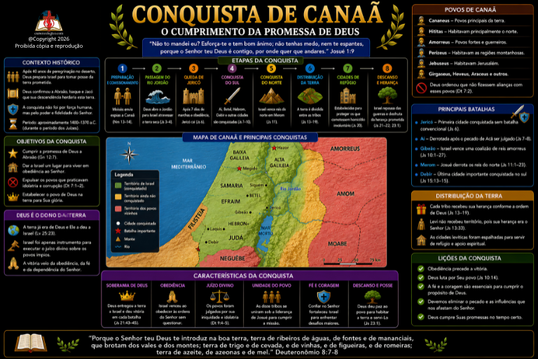 CONQUISTA DE CANAÃ – O CUMPRIMENTO DA PROMESSA DE DEUS - FUNDO PRETO - PDF