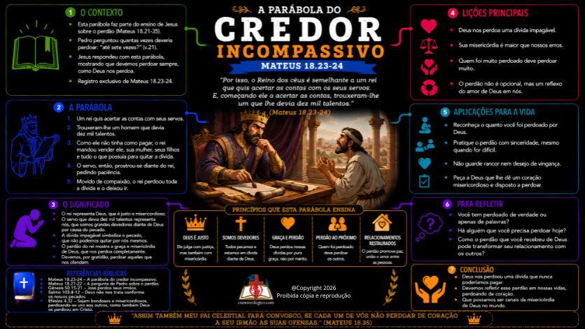 A PARÁBOLA DO CREDOR INCOMPASSIVO - FUNDO PRETO - PDF